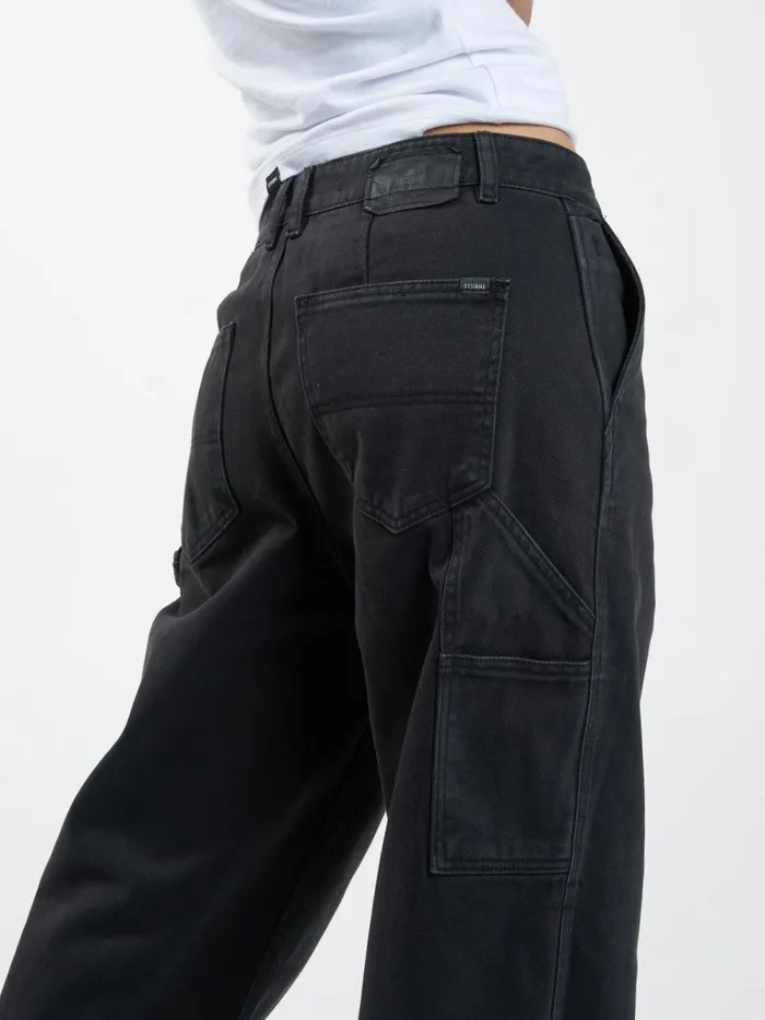 Womens Slouch Carpenter Jean Dusk Black Thrills Denim