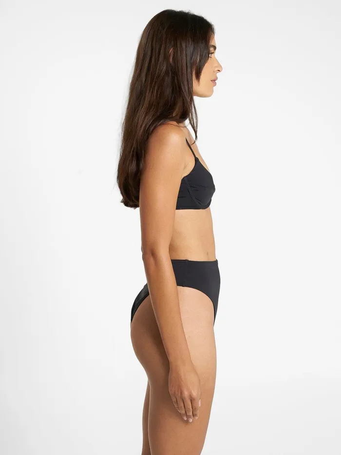 Womens Underwire Bikini Top Black Thrills Swim