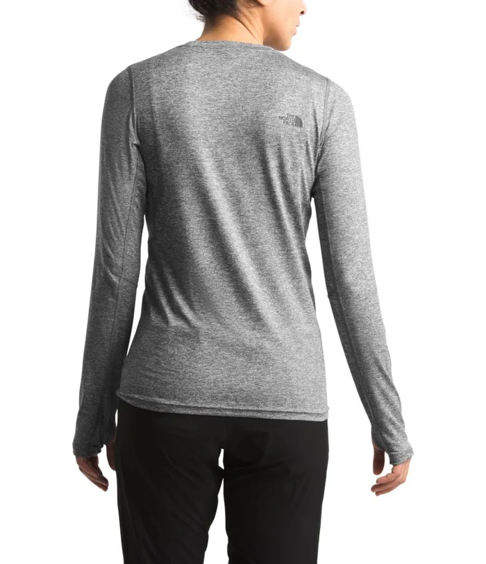 Womens Warm Poly Crew Tnf Medium Grey Heather The North Face Active Tops