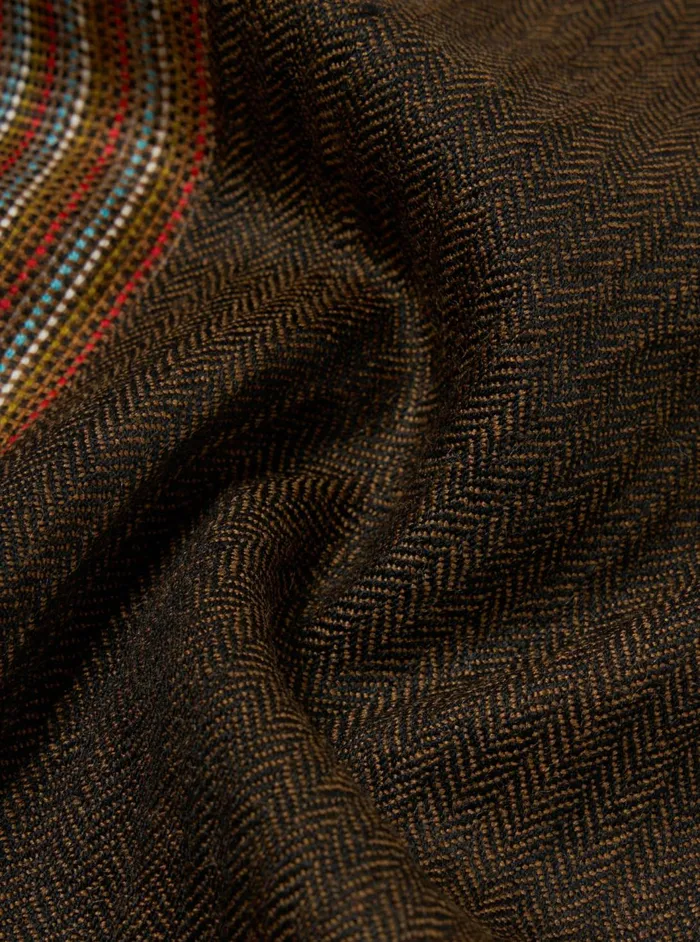 Wool Scarf In Brown Merino Wool Men Universal Works Scarves