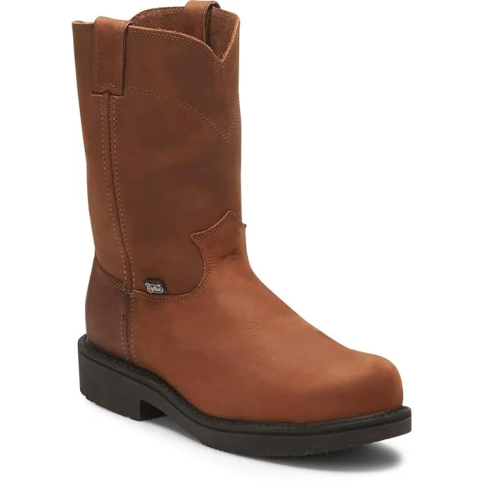 Work Men Justin Boots Cargo 10034 Steel Toe Work Boot Caramel Brown 040brown041