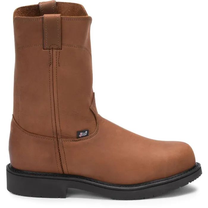 Work Men Justin Boots Cargo 10034 Steel Toe Work Boot Caramel Brown 040brown041