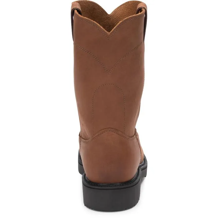 Work Men Justin Boots Cargo 10034 Steel Toe Work Boot Caramel Brown 040brown041