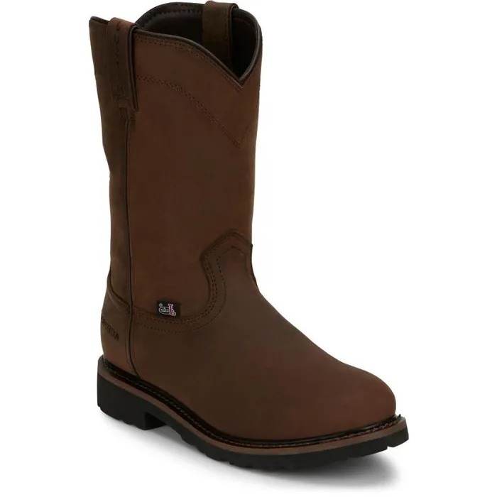 Work Men Justin Boots Drywall 10034 Waterproof Work Boot Whiskey Brown 040brown041