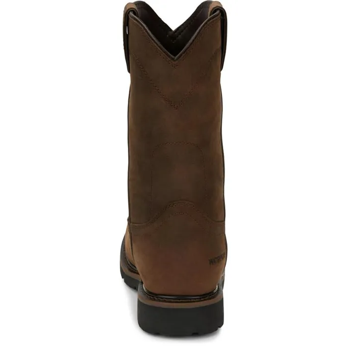 Work Men Justin Boots Drywall 10034 Waterproof Work Boot Whiskey Brown 040brown041