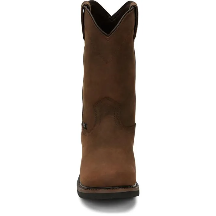 Work Men Justin Boots Drywall 10034 Waterproof Work Boot Whiskey Brown 040brown041