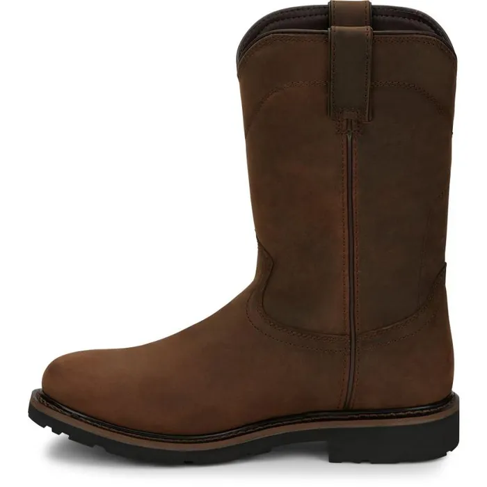 Work Men Justin Boots Drywall 10034 Waterproof Work Boot Whiskey Brown 040brown041