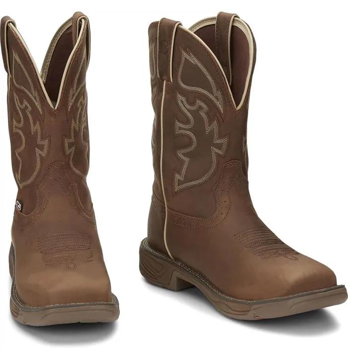 Work Men Justin Boots Rush 11034 Steel Toe Waterproof Work Boot Saddle Tan 040brown041 Work Men Justin Boots Rush 11034 Steel Toe Waterproof Work Boot Saddle Tan 040brown041