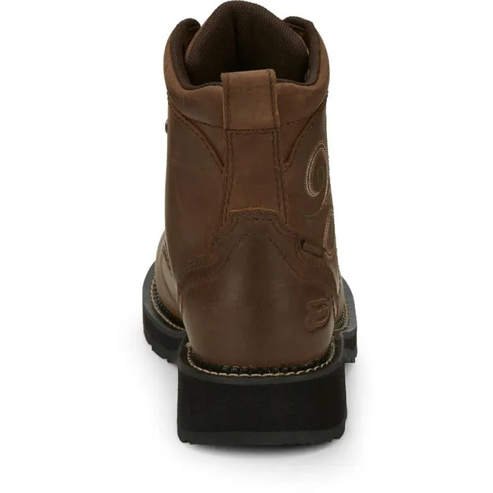 Work Women Justin Boots Katerina 6034 Steel Toe Waterproof Work Boot Aged Bark 040brown041