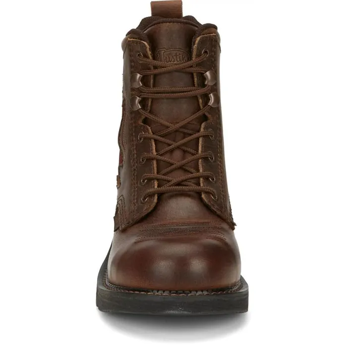 Work Women Justin Boots Reamy 6034 Nano Composite Toe Work Boot Brown
