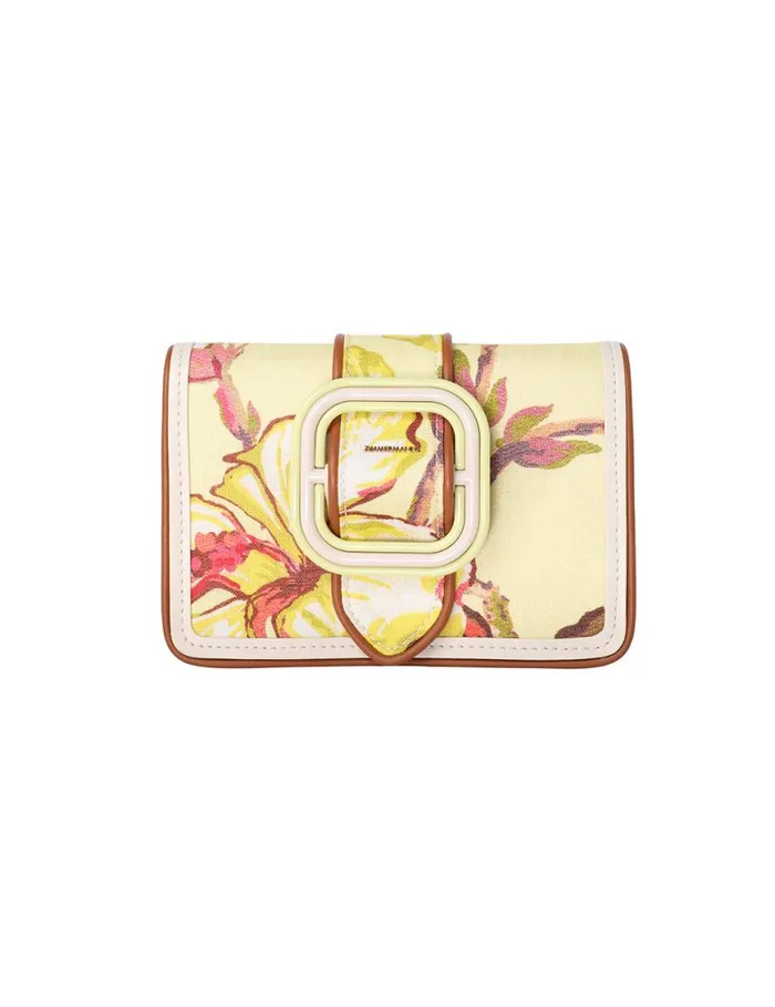 Zimmermann Bags Printed Small Cross Body Bag Yellow Hibiscus 8211 Women