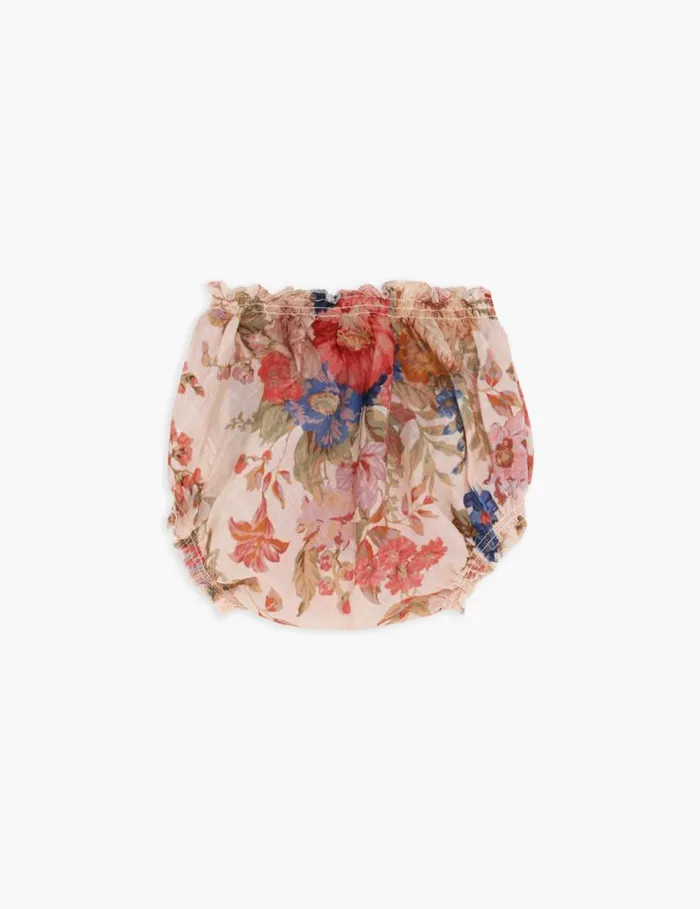 Zimmermann Clothing August Bloomer Cream Floral 8211 Kids