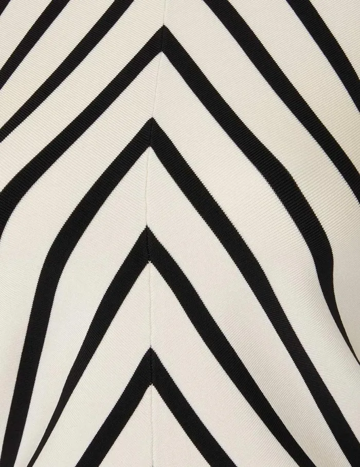 Zimmermann Clothing Natura Crew Neck Top Chevron 8211 Women