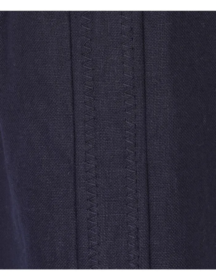 Zimmermann Clothing Natura Linen Wide Leg Pant Navy 8211 Women