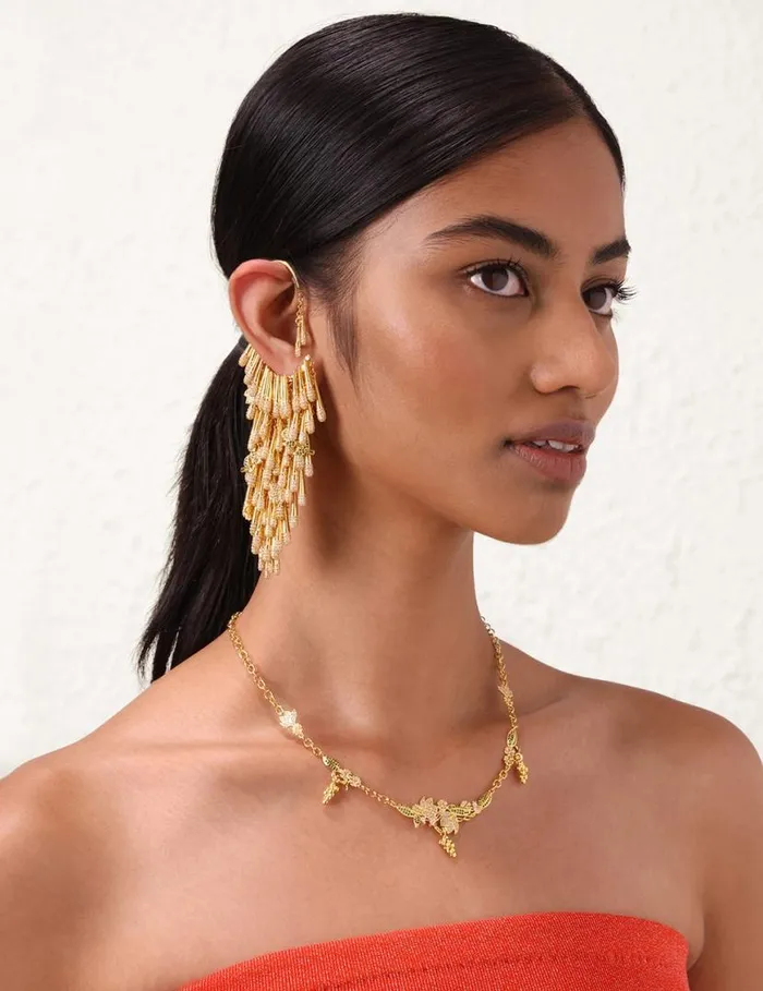 Zimmermann Earrings Zimmermann Bloom Ear Cuff Goldgreen 8211 Women