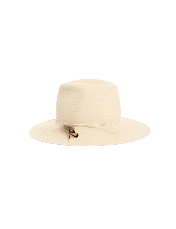Zimmermann Hats Stripe Fedora Natural 8211 Women