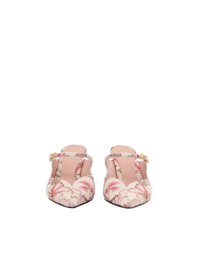 Zimmermann Heels Zimmermann Aura Mule 65 Coral Hibiscus 8211 Women