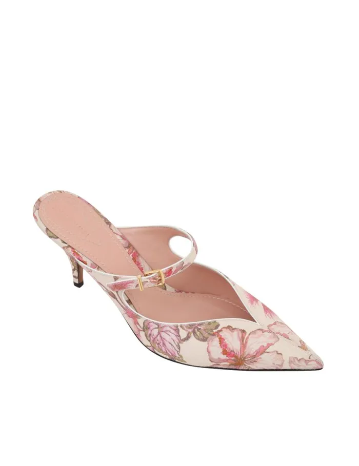 Zimmermann Heels Zimmermann Aura Mule 65 Coral Hibiscus 8211 Women
