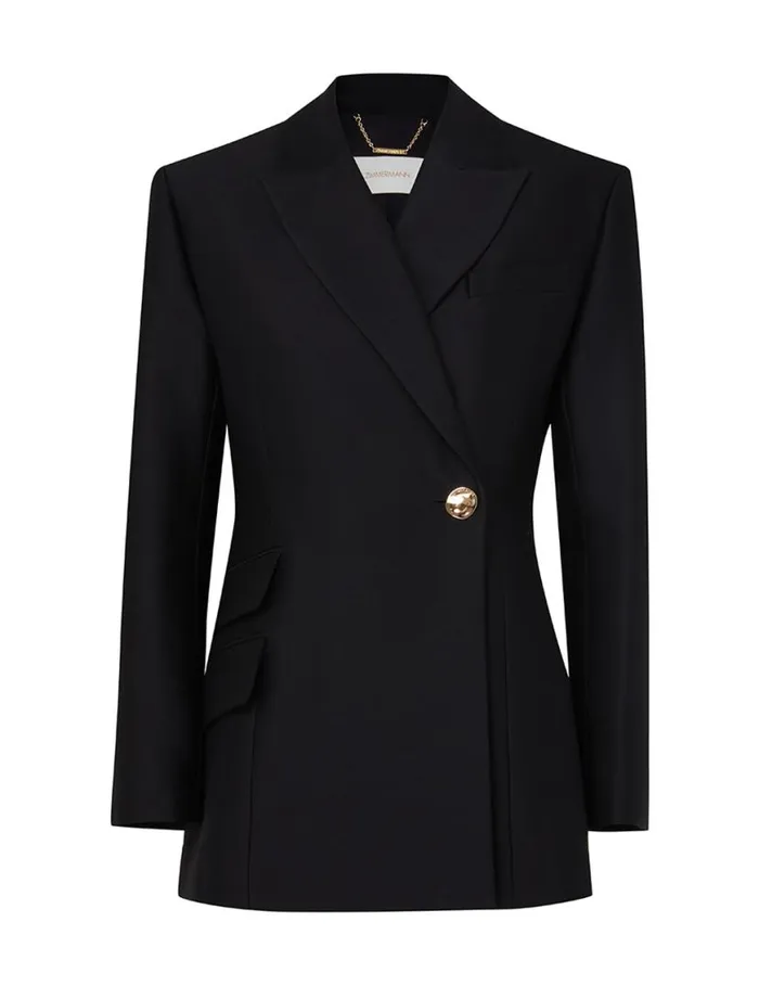 Zimmermann Jackets and Coats Natura Hourglass Jacket Black 8211 Women