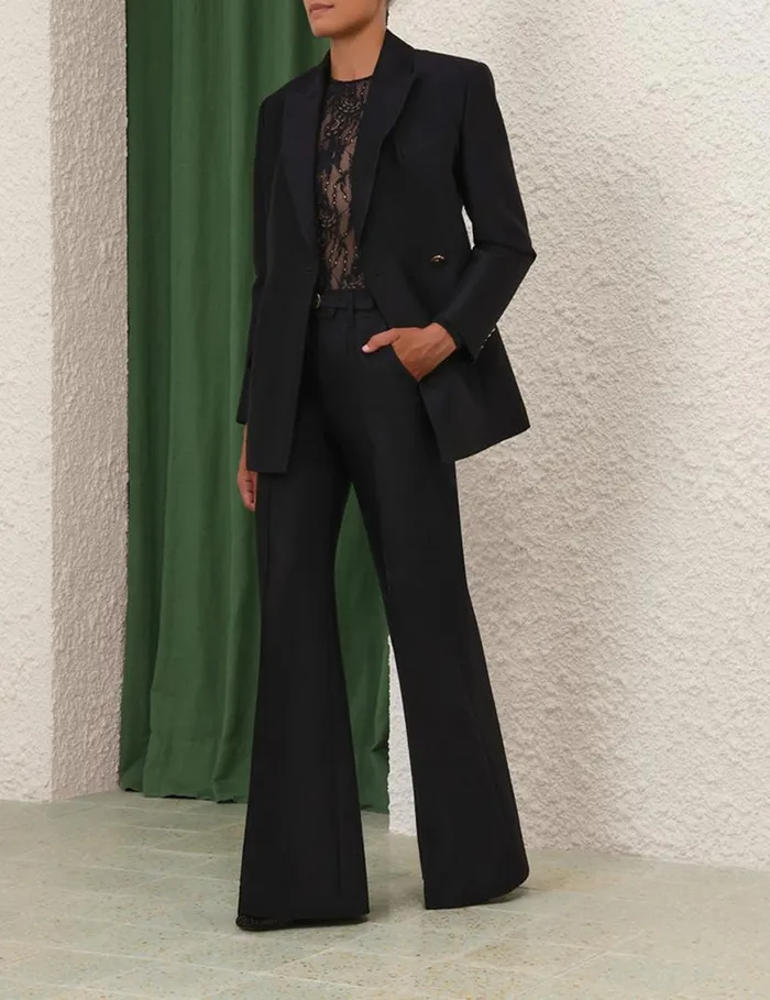 Zimmermann Jackets and Coats Natura Hourglass Jacket Black 8211 Women