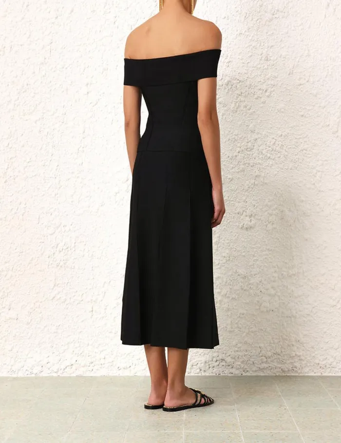 Zimmermann Knitwear Matchmaker OffShoulder Top Black 8211 Women