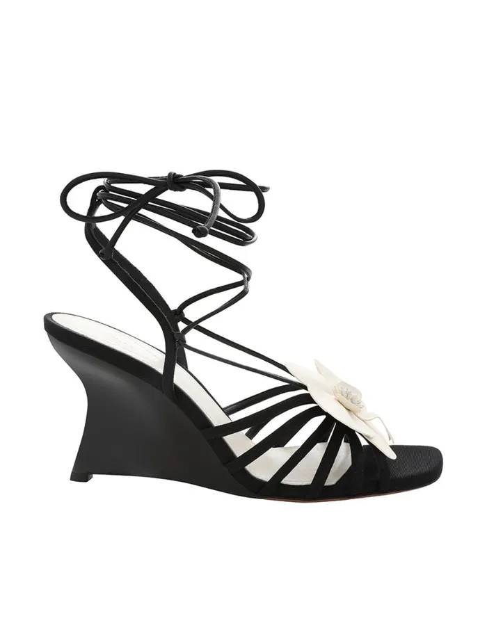 Zimmermann Sandals Zimmermann Orchid Wedge 85 Onyx 8211 Women
