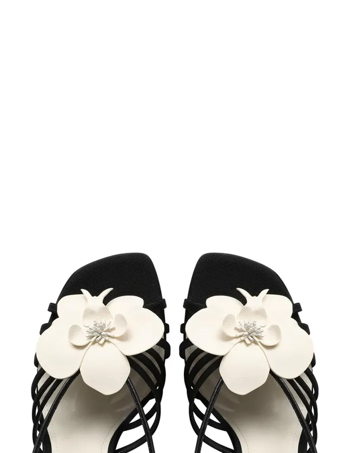 Zimmermann Sandals Zimmermann Orchid Wedge 85 Onyx 8211 Women