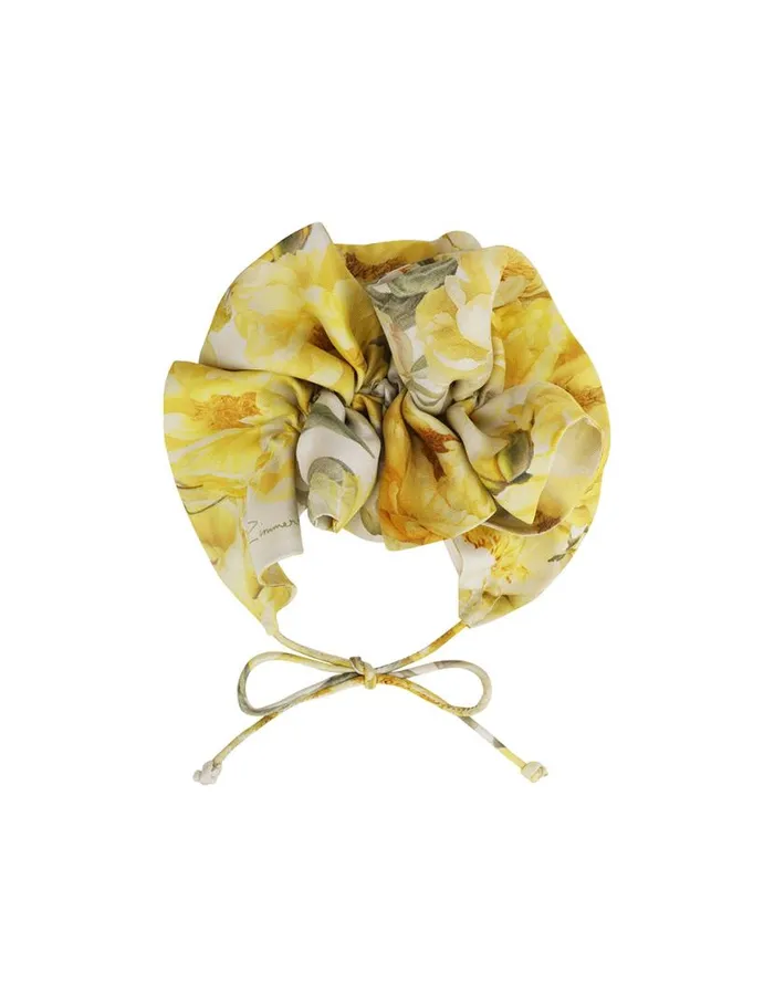 Zimmermann Scarves Flower Neck Scarf Yellow Peony 8211 Women