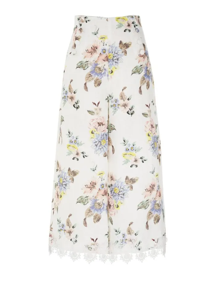 Zimmermann Shorts and Pants Applique Culottes Blue Floral 8211 Women