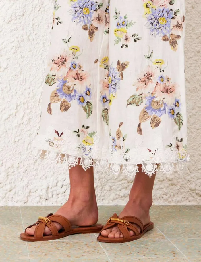 Zimmermann Shorts and Pants Applique Culottes Blue Floral 8211 Women