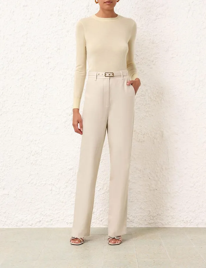 Zimmermann Shorts and Pants Matchmaker Straight Leg Pant Straw 8211 Women