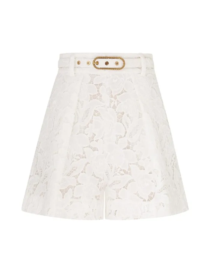 Zimmermann Shorts and Pants Natura Lace Short Ivory 8211 Women