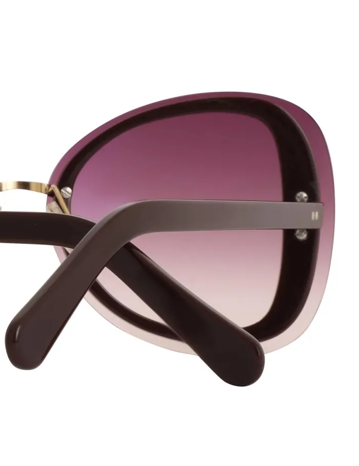 Zimmermann Sunglasses Zimmermann Sensory Butterfly Aubergine 8211 Women