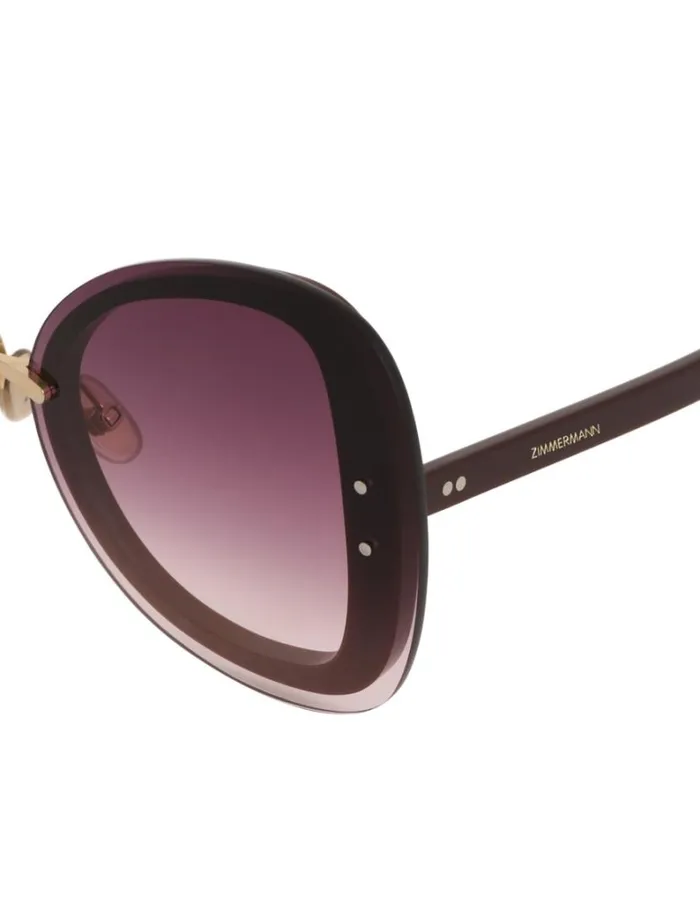 Zimmermann Sunglasses Zimmermann Sensory Butterfly Aubergine 8211 Women