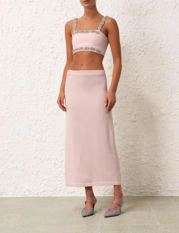 Zimmermann Tops Matchmaker Bandeau Top Dusty Pink 8211 Women