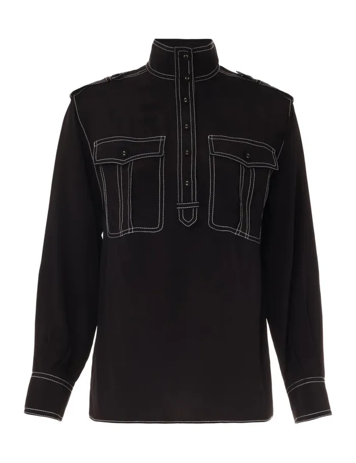Zimmermann Tops Utility Blouse Black 8211 Women