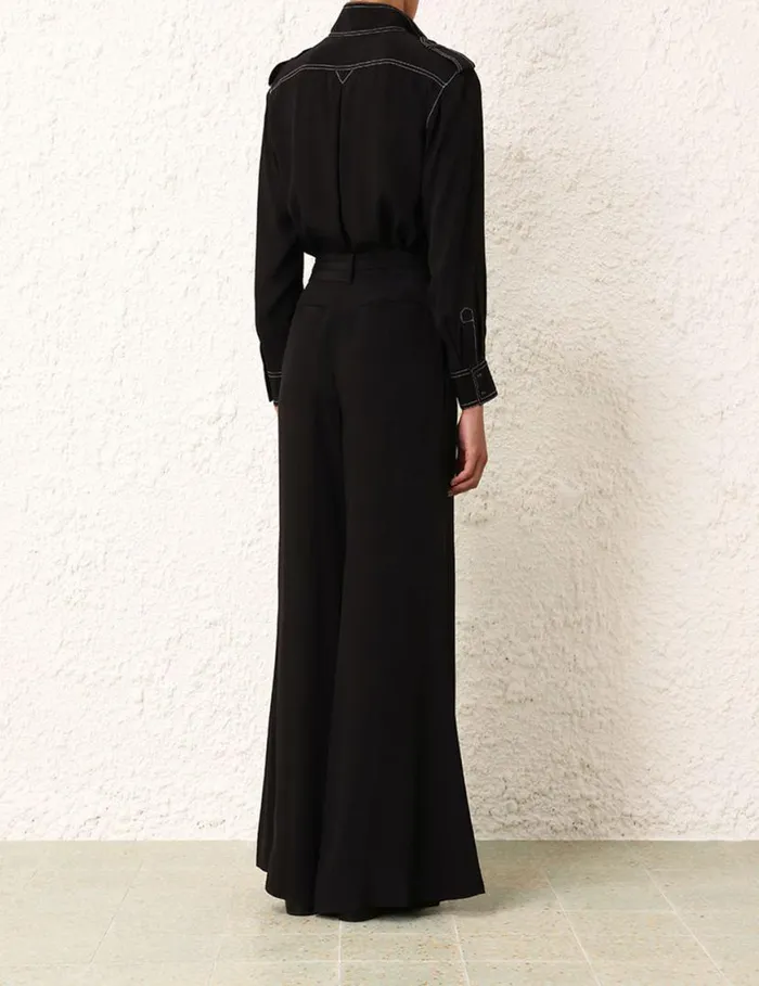 Zimmermann Tops Utility Blouse Black 8211 Women