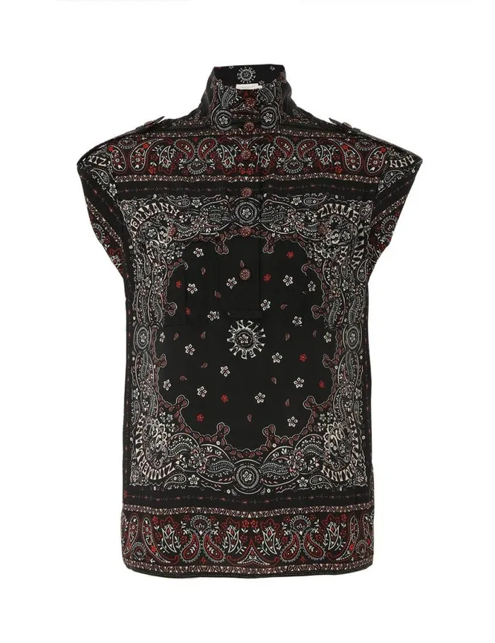 Zimmermann Tops Utility Shirt Black Bandana 8211 Women